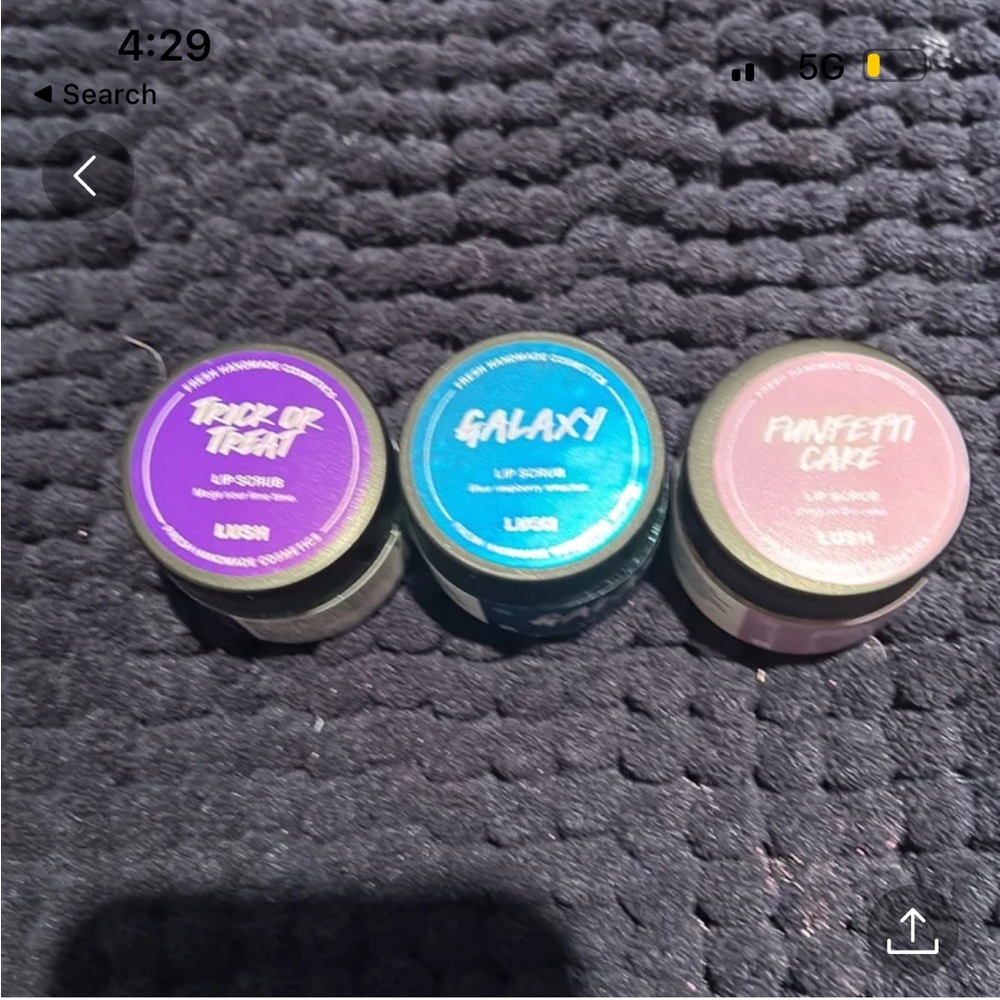 Lush Halloween, Christmas, and Easter Lip Scrubs